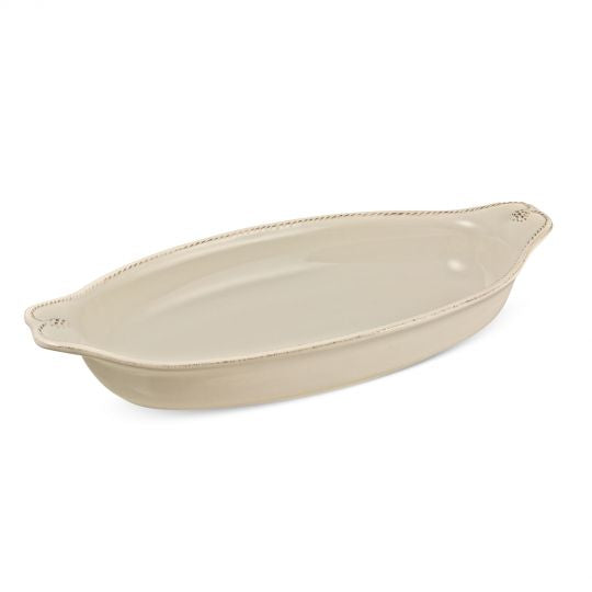 Berry & Thread Whitewash 13" Medium Shallow Baker - Juliska