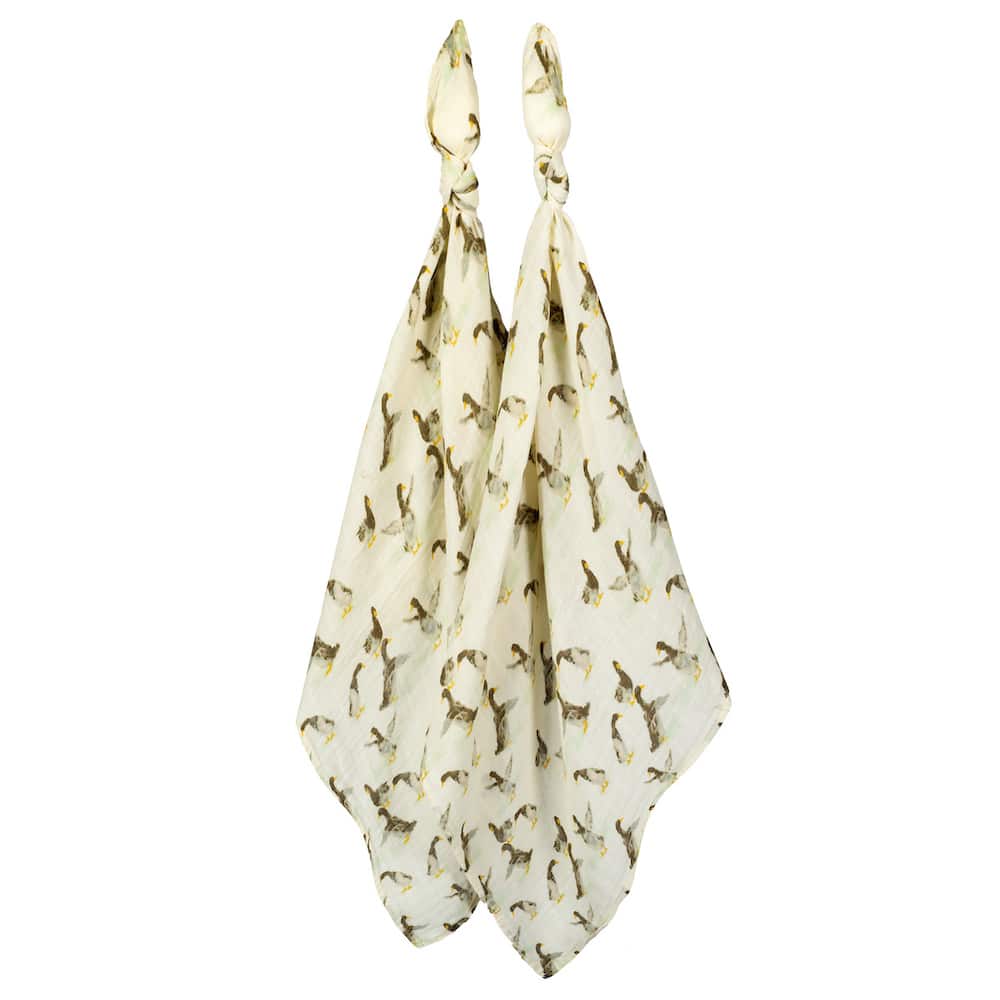 Milkbarn Duck Organic Cotton Burp Cloth Set