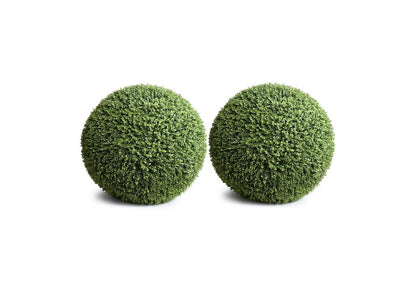 Faux Boxwood Ball Topiary 11"