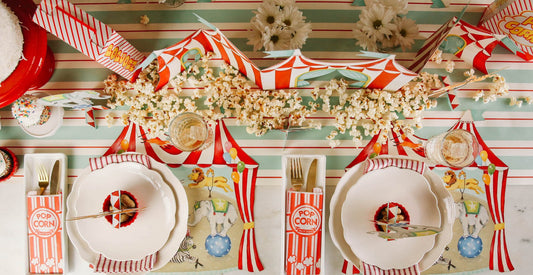 Die-Cut Circus Tent Placemat - 12 Sheets
