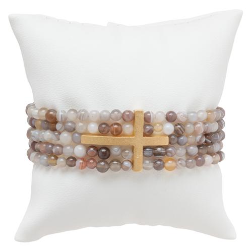 enewton Extends - Dream Inspire 5 Strand 4mm Bead Bracelet Botswana