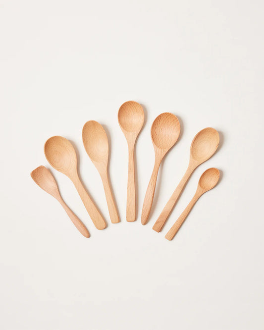 Farmhouse Pottery Essential Kitchen Little Spoon Set of 7 Beech