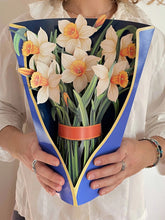 Load image into Gallery viewer, Cut Paper Daffodils Pop Up Greeting Card