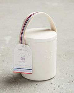 Mer|Sea OUI! Stitched Handle Candle