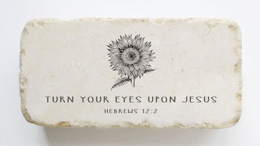 Twelve Stone Art Half Block (Sunflower - Luke 12:27)