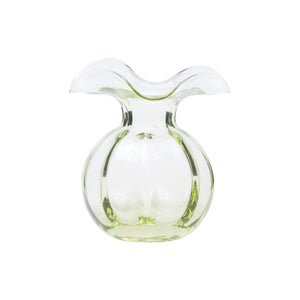 Vietri Hibiscus Glass Green Bud Vase