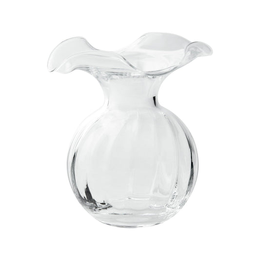 Vietri Hibiscus Glass Clear Small Vase