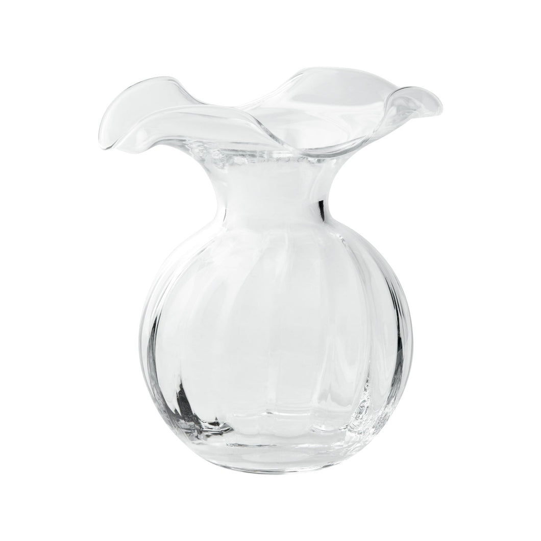 Vietri Hibiscus Glass Clear Small Vase