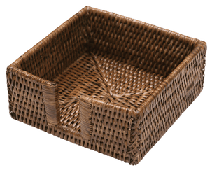 Cocktail Dark Rattan Napkin Holder