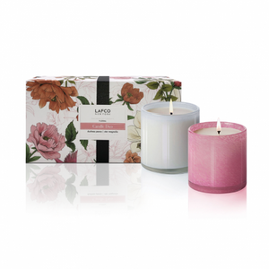 Floral Gift Set Classic 6.50z Candle Duo, LAFCO