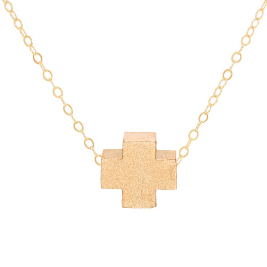 enewton 16" necklace gold - signature cross matte gold