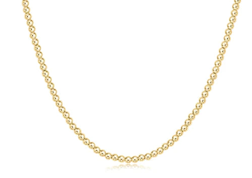 enewton 15" Choker Classic Gold 4mm Bead