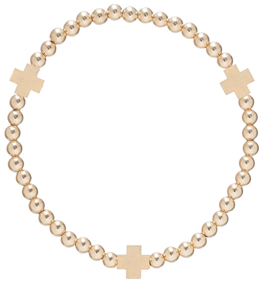 enewton Signature Cross Bracelet Gold - Gold