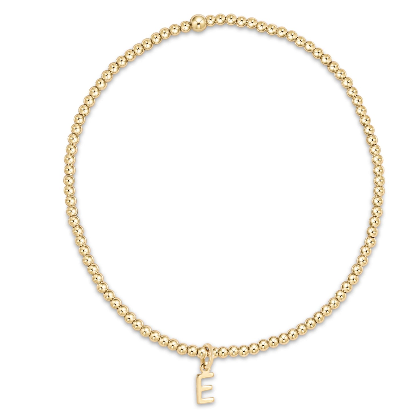 enewton Classic Gold 2MM Bead Bracelet - Respect Gold Charm - N