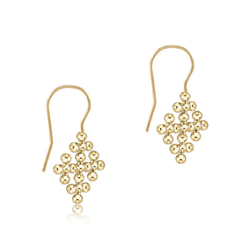 enewton Classic Beaded Signature Cross Encompass Gold Drop