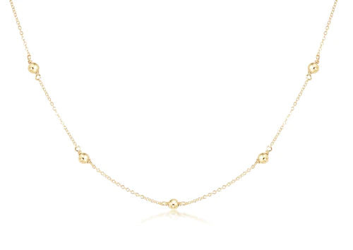 enewton 41" Necklace Simplicity Chain Gold Classic 8mm Gold Bead