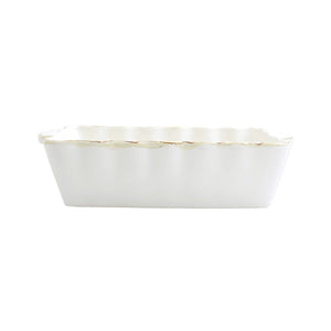 Vietri Italian Bakers White Medium Rectangular Baker