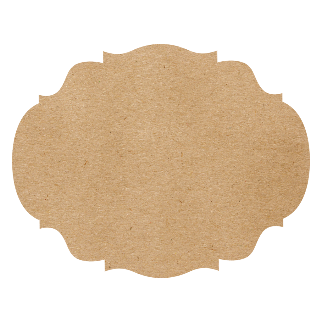Die-Cut Kraft French Frame Placemat