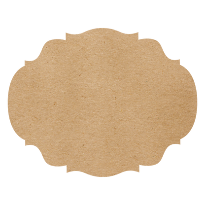 Die-Cut Kraft French Frame Placemat