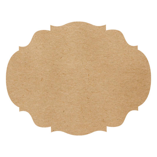 Die-Cut Kraft French Frame Placemat