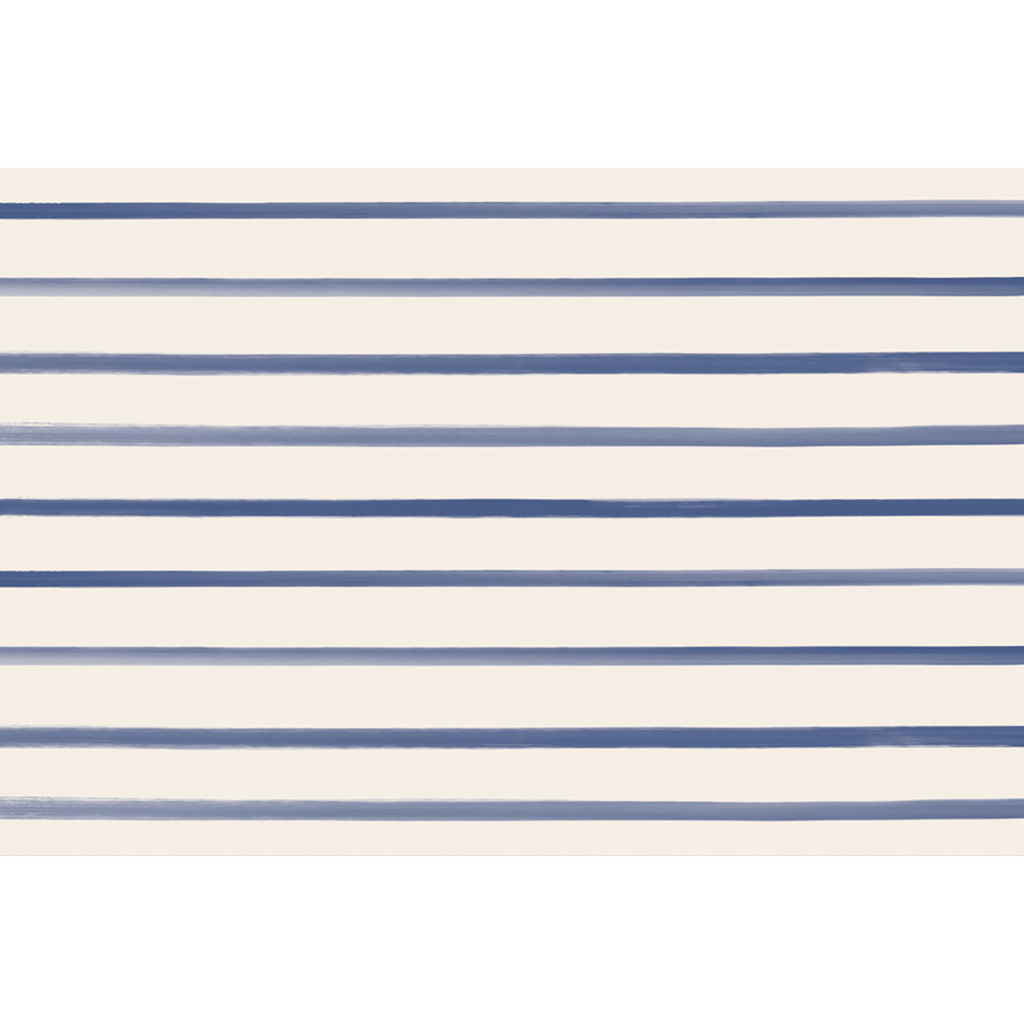 Navy Stripe Paper Placemats - 24 Sheets