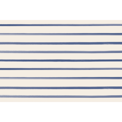 Navy Stripe Paper Placemats - 24 Sheets