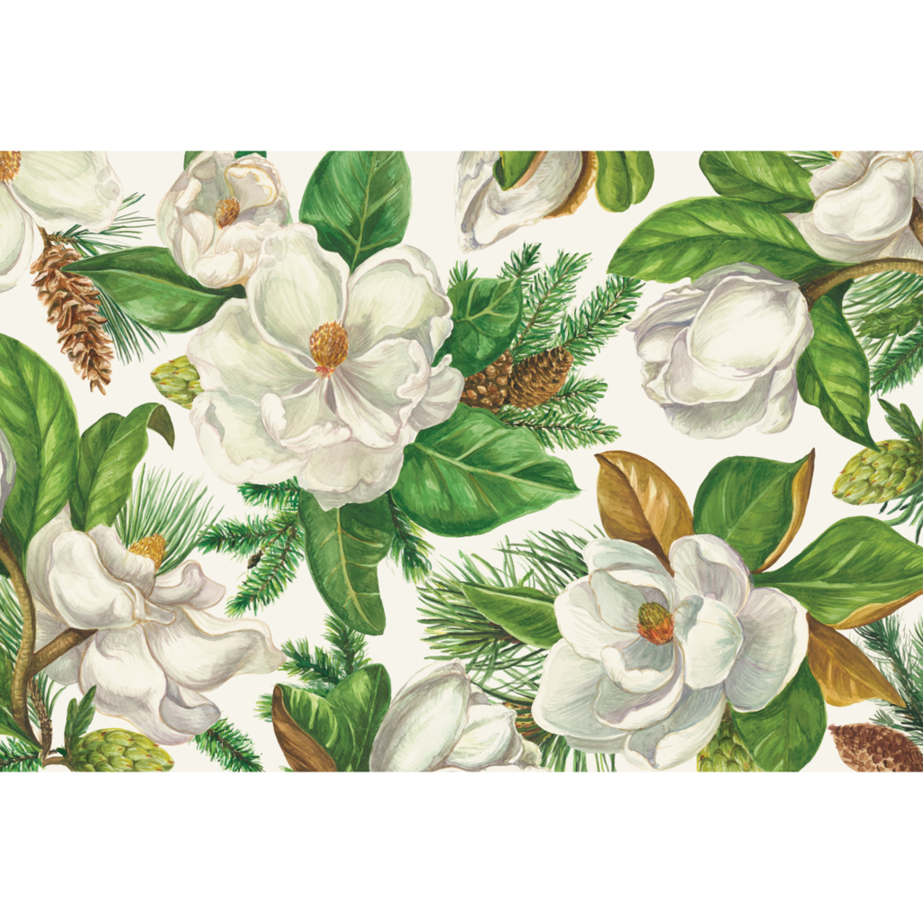 Magnolia Blooms Paper Placemats