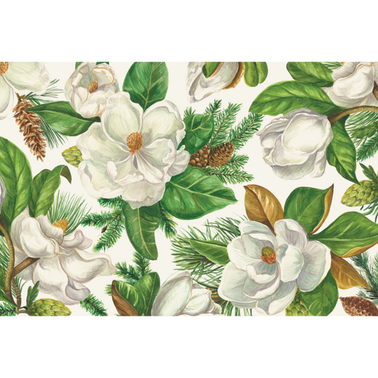 Magnolia Blooms Paper Placemats