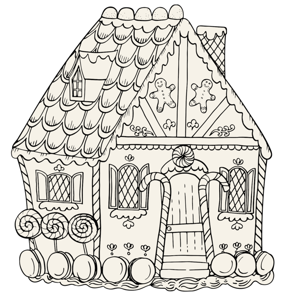 Hester and Cook Gingerbread House Coloring Placemats Gourmet & Co. Home