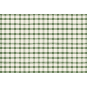 Dark Green Painted Check Paper Placemats