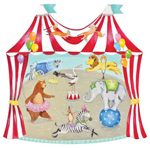 Load image into Gallery viewer, Die-Cut Circus Tent Placemat - 12 Sheets