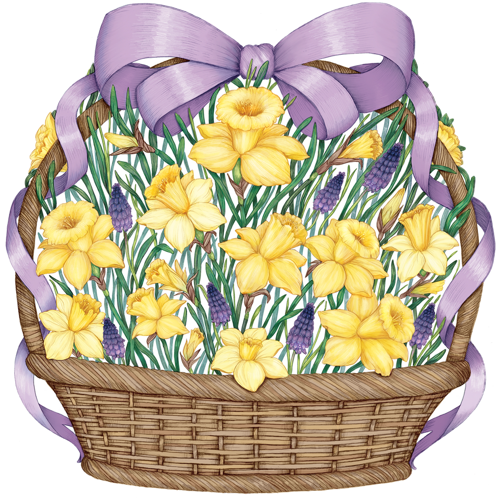 Die-Cut Daffodil Basket Placemat - Pack of 12