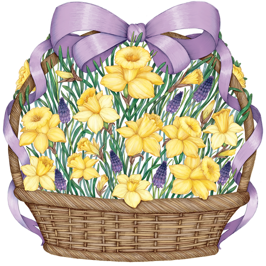 Die-Cut Daffodil Basket Placemat - Pack of 12