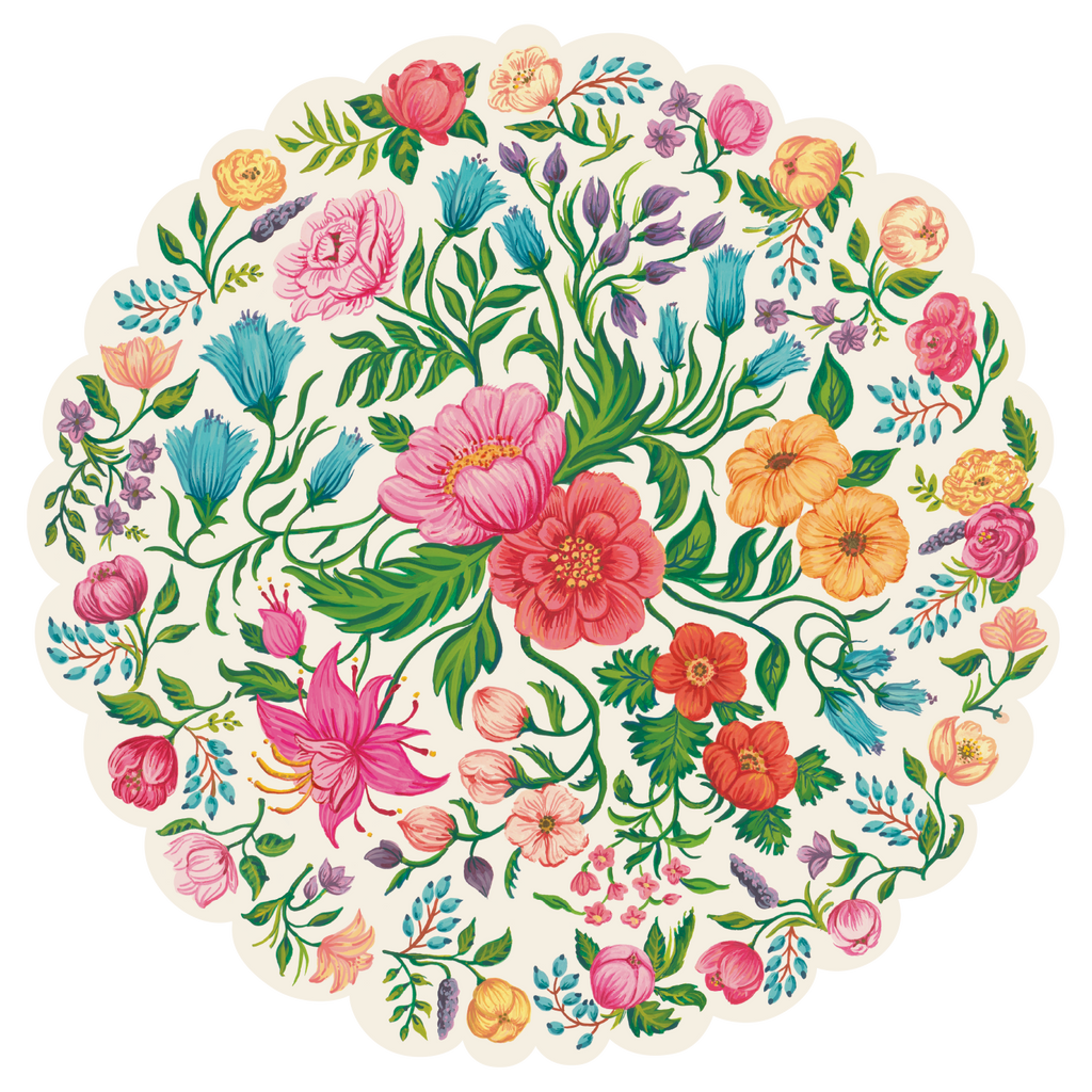 Die-Cut Sweet Garden Posey Placemat - Pack of 12