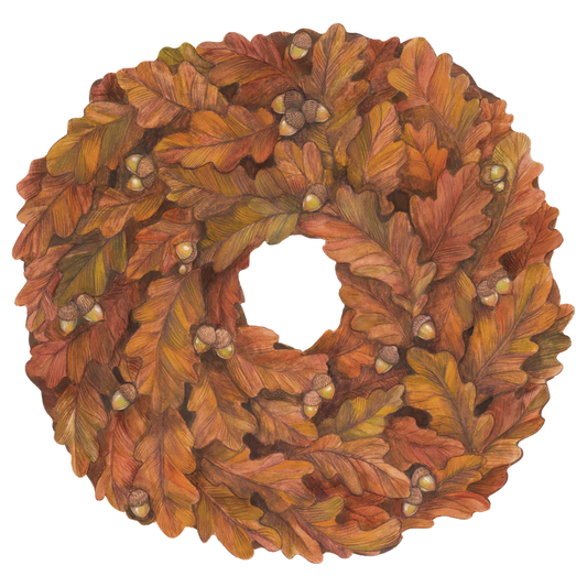 Hester & Cook Die-Cut Autumn Wreath Placemat