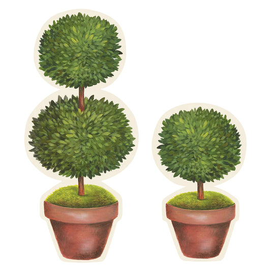 Hester & Cook Die Cut Topiary Pair Placemat