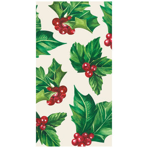 Hester & Cook Holly Guest Napkin - Pack of 16