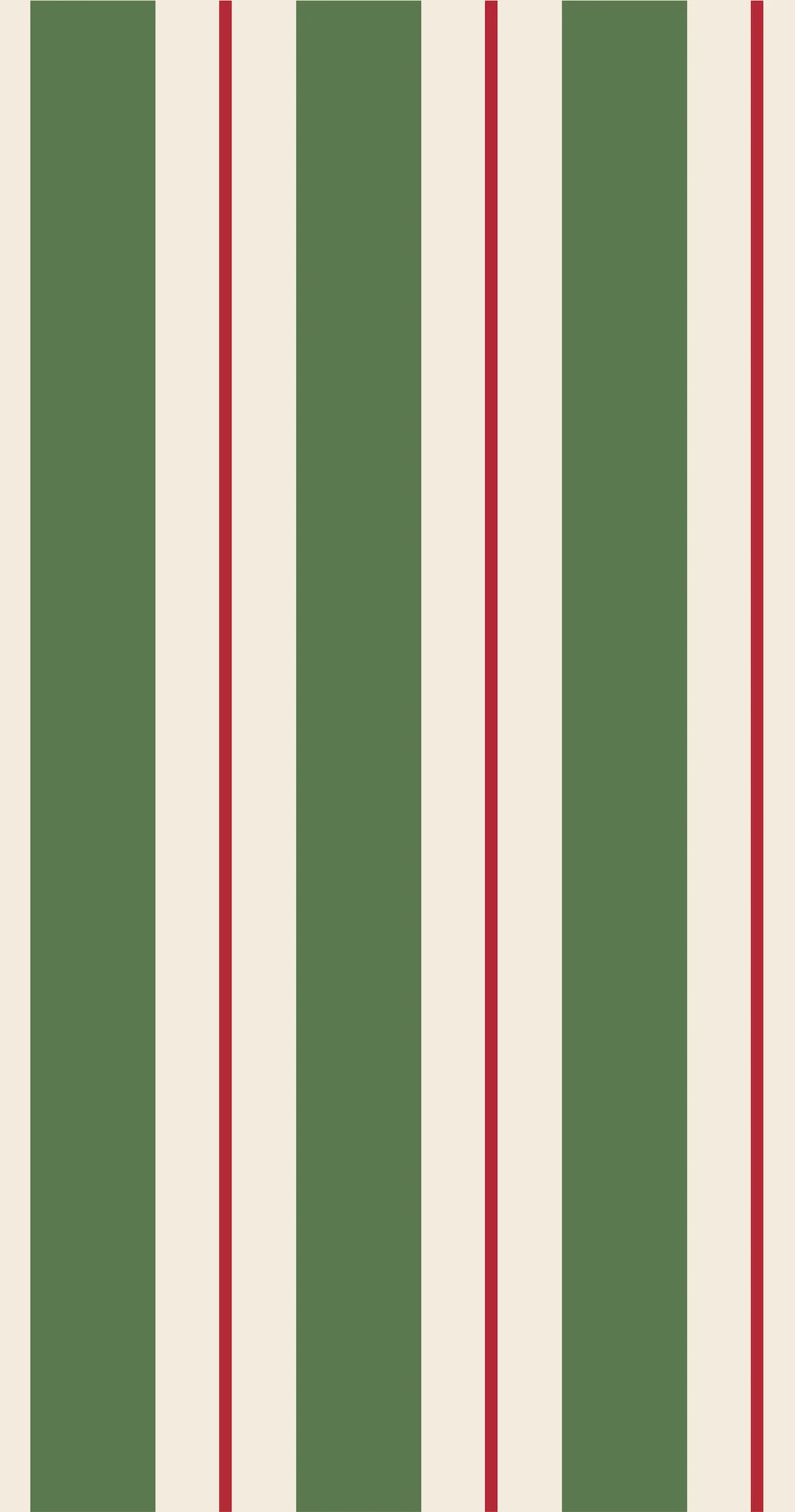 Hester & Cook Green & Red Awning Stripe Guest Napkins