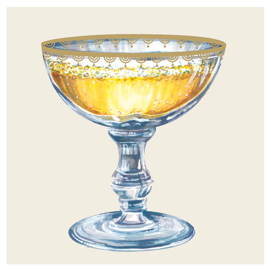 Hester & Cook Champagne Coupe Cocktail Napkins