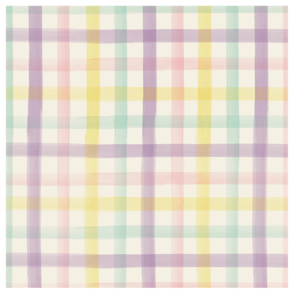 Hester and Cook Spring Plaid Cocktail Napkins