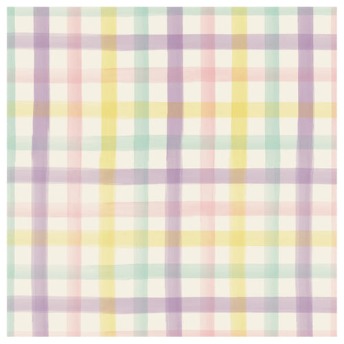 Hester and Cook Spring Plaid Cocktail Napkins