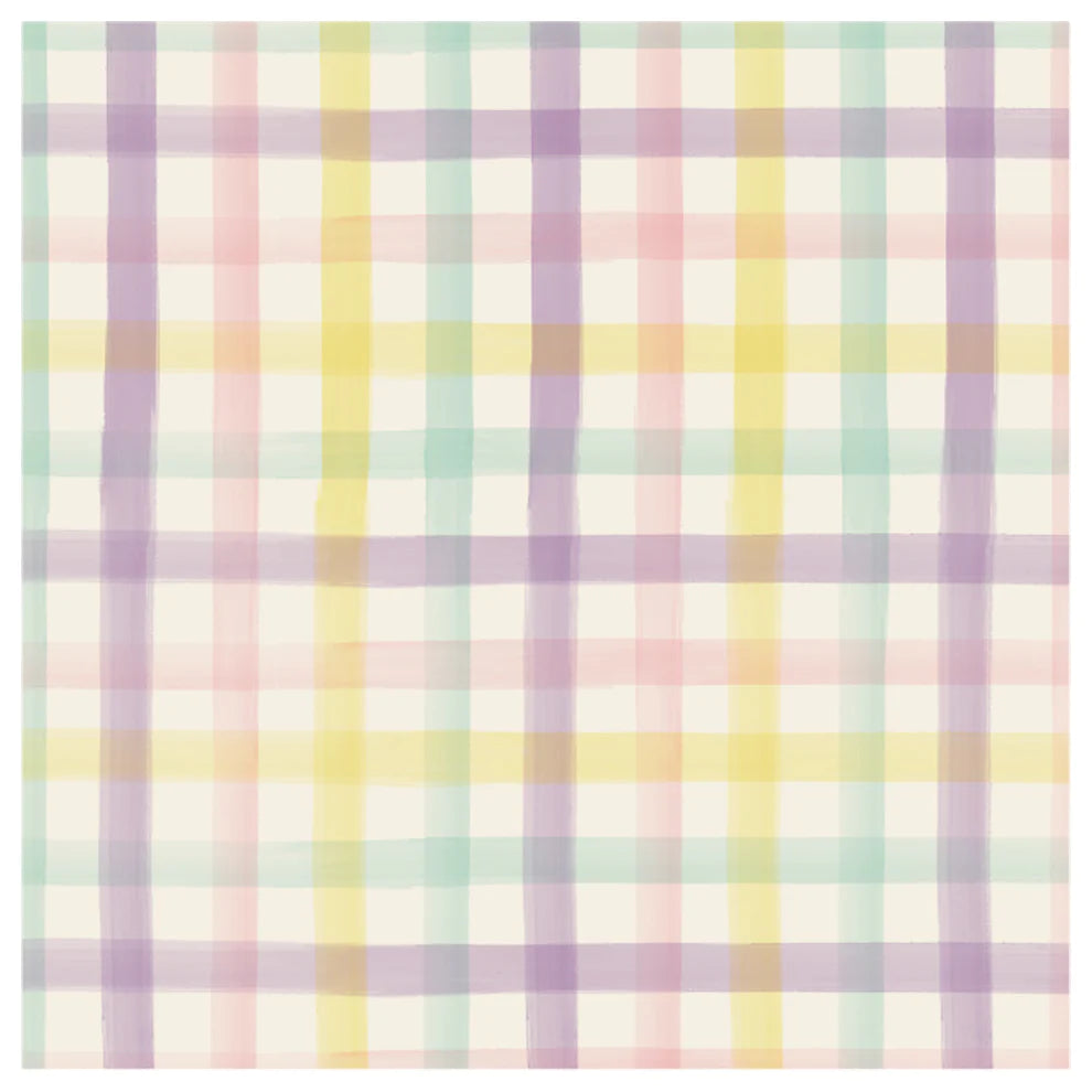 Hester and Cook Spring Plaid Cocktail Napkins