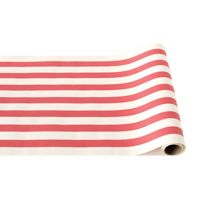 Red Classic Stripe Paper Table Runner