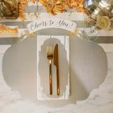 Hester & Cook Die-cut Silver French Frame Placemat