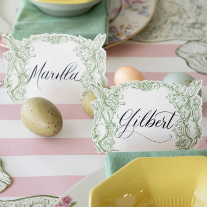 Hester & Cook Greenhouse Hares Place Card Set of 12