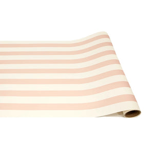 Pink Classic Stripe Paper Table Runner