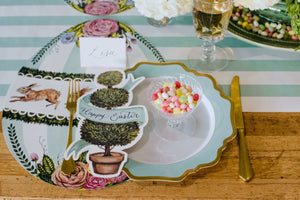 Die-Cut Bunny Egg Paper Placemats