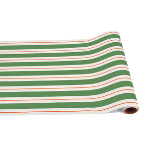 Hester and Cook Green & Red Awning Stripe Paper Table Runner