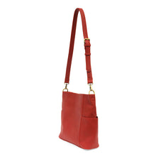 Load image into Gallery viewer, Red Kayleigh Side Pocket Bucket  Bag