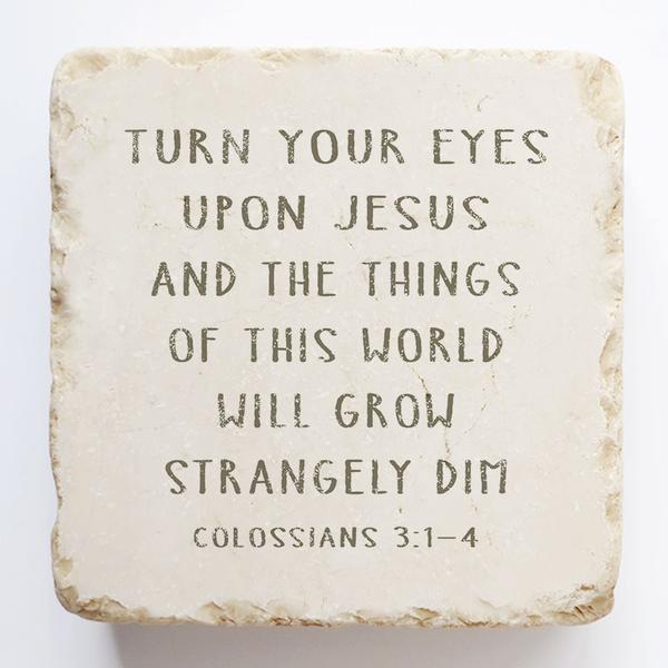 Twelve Stone Art Small Block (Colossians 3:1-4)